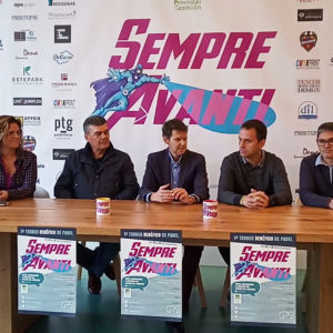 Presentación oficial del 1er Torneo benéfico de Pádel Sempre Avanti en Estepark