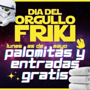 Palomitas y entradas gratis a OCine Premium Estepark en el Día del orgullo friki